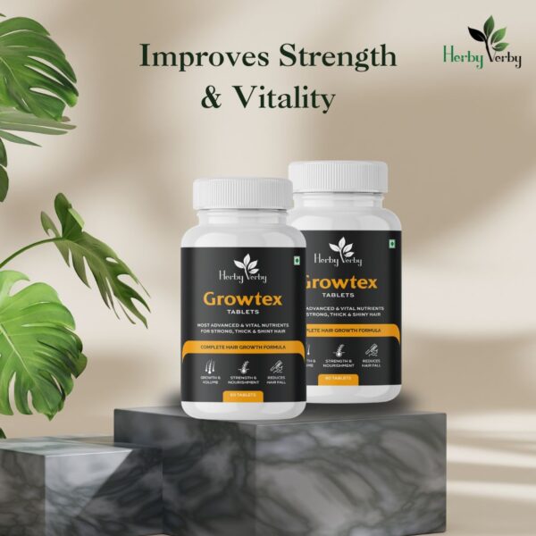 Growtex – Ayurvedic Hair Nourishment for Strength & Growth - Image 3